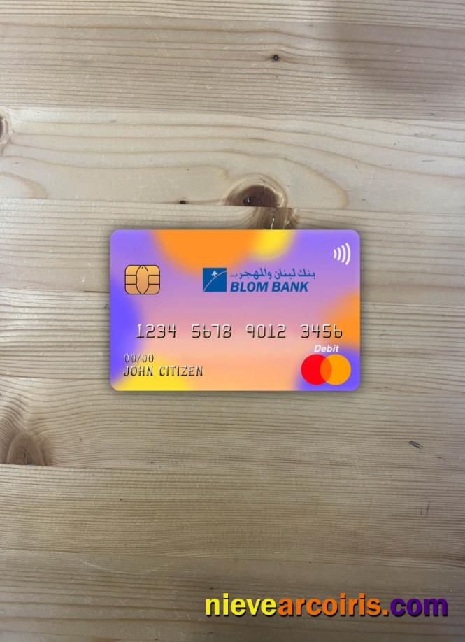 Egypt Blom bank master card photolook